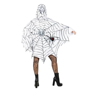 Morph Spider Costume For Women Poncho, Halloween Poncho For Womens, Halloween Costumes For Women Adult Spiders