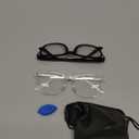 Gaoye Eyewear Frames for Men - Blue Light Blocking Square Glasses, Anti UV Ray Computer Gaming, Blue Blockers for Women (Black & Transparent)