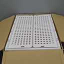 Pinkpum 8 Pack Closet Organizers and Storage Plastic Stackable Storage Bins, Foldable Drawer Shelf Storage Container for Wardrobe Kitchen Bathroom Dorm White