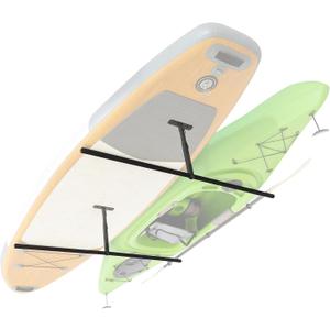 GoSports Kayak Rack for Garage Ceiling Mount - Adjustable Storage Hangers for 2 Kayaks, SUPs, or Surfboards