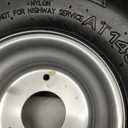 2 Pack of 145/70-6 6inch Tubeless Tires Wheels with Rim Suitable for ATV, Go-Kart, Mini Bike, ATV, Lawn Tires