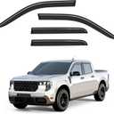 Out-Channel Window Rain Guards Fit for Ford Maverick 2022 2023 2024 2025 2026, Window Visors Vent Shades Wind Deflector Dark Smoke with Thicker 4PCS