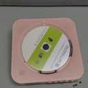 CD Player Portable with Bluetooth 5.1Desktop CD Player with HiFi Sound Speakers,Remote Control,Dust Cover,LED Display,Boombox FM Radio,USB/AUX for Home (Pink)