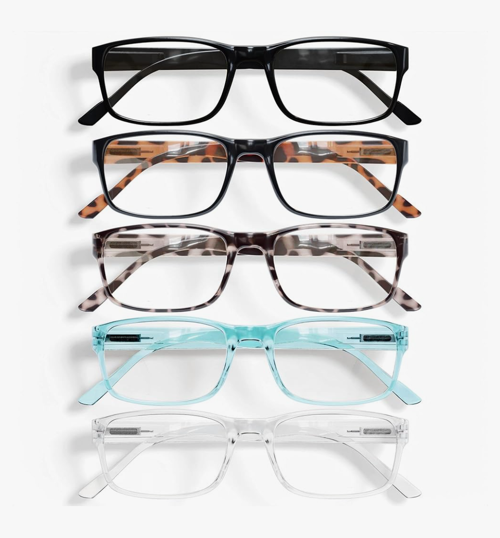 Gaoye Professional Reading Glasses for All Day - Computer Readers with Blue Light Protection - Value Pack +2.0