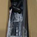 Abiglifty Curved Shower Curtain Rod, 43-78 Inches Adjustable Shower Curtain Rod, Rustproof, Round Extra Wide Shower Rod for Bathroom, Bathtub, Stall, Need to Drill,Black