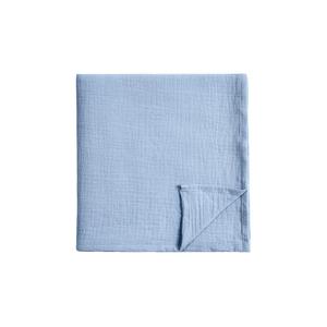 Meracorallo Muslin Swaddle Blanket, 100% Cotton Receiving Blanket Soft and Breathable Swaddle Wrap for Baby Boys and Girls, Placid Blue