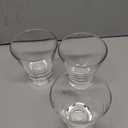JoyJolt Afina Stemless Martini Glasses Set of 3, 8.5 oz Liquor Drinking Glasses for Cocktail and Margarita, Bar Glass Cups, Glass Dessert Cups
