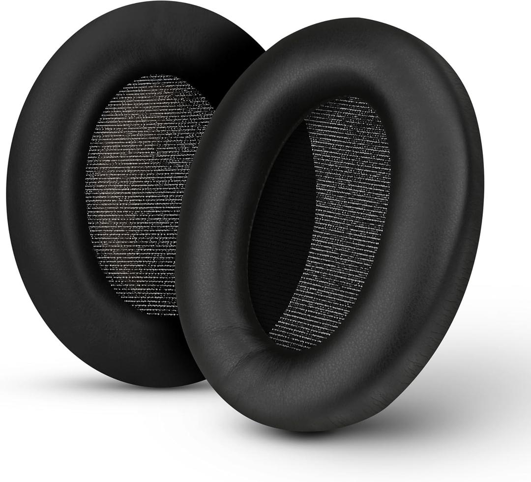 Replacement Earpads for Sony WH-1000XM3 Headphones - Soft Vegan Leather Cushions for Extra Comfort, Easy & Quick Installation, by Brainwavz (Black)