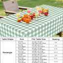 Smiry Rectangle Table Cloth, Waterproof Vinyl Tablecloth with Flannel Backing, Wipeable Buffalo Plaid Table Cover for Indoor and Outdoor (Sage Green & White, 60"x120")