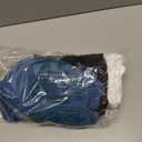 3 Pack Girls Long Sleeve Shirts Ribbed Knit Cotton Layering Tops Slim Fit Crewneck Casual Undershirts, 11-12 Years