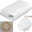 36" X 76" Mosaic Mesh for Back Mounted Tile Fiberglass Mosaic Mesh Backing Boast for Tile Installation Supplies Tools (Non Sticky)