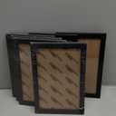 6 Pcs Black Theatre Frame 5.5 x 8.5 Inch Theatre Bill Frame Picture Frame Bulk Wall Mounting Photo Frames Set for Wall Tabletop Display