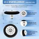 DLE2050W DLE5977W DLE3170W DLEX5170W DLE5955W DLE0442W DLGX7188RM Dryer Roller Kit for LG Kenmore, 4581EL2002L 4581EL2002C Dryer Drum Roller 4400EL2001F Dryer Belt and 4561EL3002A Dryer Idler Pulley