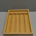 Kitsure Silverware Organizer - Expandable Bamboo Kitchen Drawer Organizer for Cooking Utensils and Cutlery, Sturdy & Thickened Kitchen Organizers and Storage Solution, X-Large, Natural