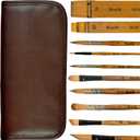 Professional Watercolor Brushes Set,Soft Synthetic Bristle,Rounds/Hake/Dagger Brushes for Detail,Wash, Acrylics,Inks Gouache Oil,10 Sizes Biaelk with Travel Case,for Aritists,Beginners Painting