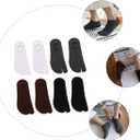 Men -Toed Cotton Socks 4 Pairs Low Cut Crew Socks Breathable Sweat Absorbent Silicone Grip Non-Slip Tabi Socks for Everyday Wear