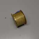 MEEDEE Gold Wired Ribbon 2.5 Inch Metallic Thick Glitter Ribbon by 25 Yards for Christmas Tree Decoration, Garland, Wreath Supplies