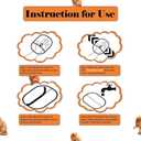 3 PCS Pet Hair Removal Glove for Cats & Dogs, Electrostatic Grooming Gloves for Pet Hair, Reusable Double Sided Static Hair Remover for Couch, Furniture, Carpet & Car Seat