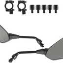 WFLNHB Rear View Side Mirrors With 10mm Clockwise Threaded Bolt Replacement for Can-Am Outlander