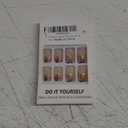 Press on Nails Square Short Fake Nails Flower False Nails with Leaf Design Acrylic Nails Press ons Summer Artificial Nails Full Cover Glue on Nails Glossy Stick on Nails for Women Manicure 24Pcs