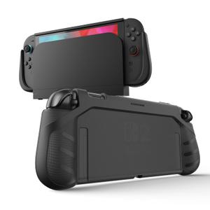 KIWIHOME P2 Dockable Case for Switch 2 (2025), Non-Slip Ergonomic Grip Drop-Tested Protective Cover Accessories for Switch 2 Case, Black