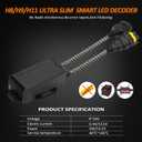Bestview H8 H9 H11 Canbus Decoder Kits Compatibility Anti Flickering Resistor Warning Canceler Pack of 2