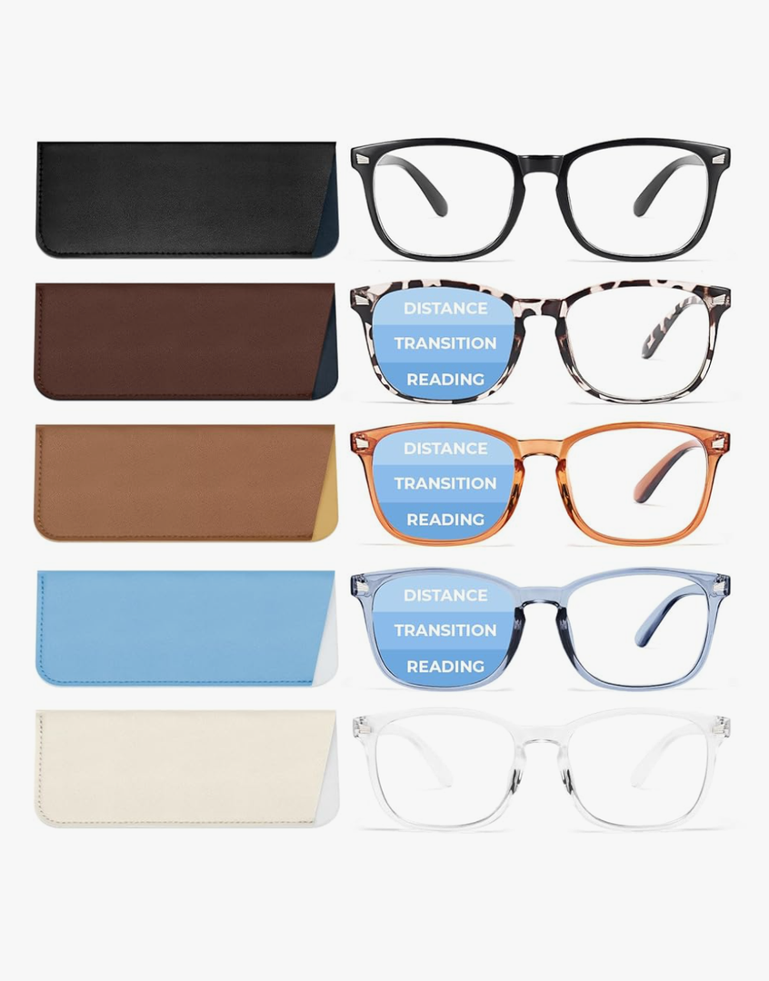 BLS BLUES Reading Glasses for Women/Men, Bifocal, Progressive, Readers for Women/Men, Eye glasses, Blue Light Reading Glasses