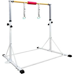GLANT Gymnastic Kip Bar,Horizontal Bar for Kids Girls Junior,3' to 5' Adjustable Height,Home Gym Equipment,Ideal for Indoor and Home Training,1-4 Levels,300lbs Weight Capacity