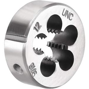 uxcell 9/16-12 UNC Round Die, Machine Thread Right Hand Threading Die, Alloy Tool Steel Screw Thread Cutting Die