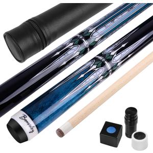 Pool Cue Kit - Stained Maple 58 Inch Pool Stick with Hard Case
Pool Cue and Accessories for Billiards Enthusiasts