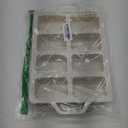 2 Pcs Mini Loaf Pans with Metal Reinforced Frame, Nonstick Small Silicone Bread Pans for Baking, 8 Cavity Tiny Meatloaf Pan (Cream)