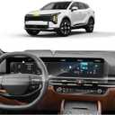 SKTU 4Pcs for 2026 Kia Sportage Screen Protector for 2026+ Kia Sportage (LX/EX/X-Line/SX/SX Prestige/X-Pro Prestige) Navigation & Air Conditioning Touchscreen Kia Sportage 2026 Accessories [Ultra Clear, Anti-Scratch&Glare]