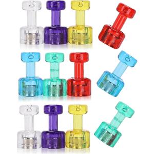 Mr. Pen- Magnetic Push Pin, 12 Pack, Assorted Color, Magnets for Whiteboard, Colored Magnets, Magnetic Pins