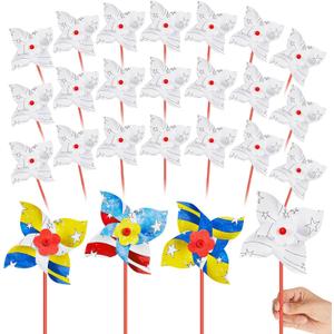 100 Pcs DIY Paper Pinwheels Bulk for Kids, Fall American Flag Patriotic Pinwheels for Yard Garden, Veterans Day Red White Blue Patriotic Decor, Blank Craft for School Activities Daycare (Four Leaf) 100 Pcs DIY Paper Pinwheels Bulk for Kids, Fall American Flag Patriotic Pinwheels for Yard Garden, Veterans Day Red White Blue Patriotic Decor, Blank Craft for School Activities Daycare (Four Leaf)