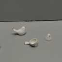 2Packs Birds Toilet Bolt Covers Decorative Ceramic Toilet Bolt Caps Cute Toilets Screw Cover Caps for Bottom of Toilets Easy Installation Bathroom Replacement Parts for Bathroom Decor (White)