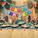 Yinder 3 Pcs Luau Birthday Party Decorations Set