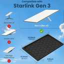 Silicone Starlink Gen 3 Cover, Protective Case for Starlink Gen 3 Standard/Residential Dish, Waterproof UV & Hail Resistant, Signal-Friendly Heat Dissipation, Easy Tool-Free Install(Black)