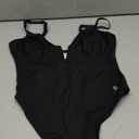 Popilush Shapewear Bodysuits for Women - Tummy Control Body Suits for Womens Deep V Corset Tops Thong Concert Outfits (Small, Black)