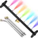 2-in-1 24" Dual-Function Undercarriage Pressure Washer Cleaner, Surface Cleaner for Power Pressure Washer Attachment Underbody Car Wash Water Broom with 3 Pieces Extension Wand, 4000 PSI