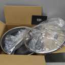 Wok pan,Hybrid 13 inch Wok with Lid, PFOA Free Cookware,non stick Stainless Steel Woks & Stir-fry pans Nonstick, Dishwasher and Oven Safe, Works on Induction