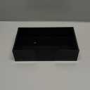 Sumnacon Napkin Holder Acrylic Guest Towel Holder Tray for Bathroom,Stylish Napkin Holder Tray Decorative Black Napkins Holders for Bathroom Toilet Dining Table Kitchen Party Holiday