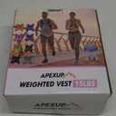 APEXUP Weighted Vest with 5lbs/10lbs/15lbs/20lbs/25lbs/30lbs Weights and Reflective Stripe, Weight Vest Men Women for Workout, Strength Training, Running (Green)