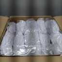 60ftx12ft Wrinkle Free White Backdrop Curtain, 12 Panels 12FT Height White Drapes for Wedding, Silky Polyester Photo Back Drop Cloth Draping for Birthday Party Photography Background