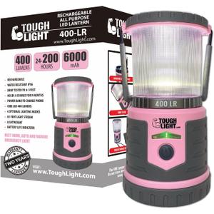 USB Rechargeable Camping Lantern, 400 Lumens LED Lantern, Hanging Tent Lamp, 6000mAh Power Bank, 200 Hour, 6 Modes, for Outdoors & Emergency