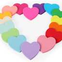 EOOUT Heart Sticky Notes, 16 Colors 60 Sheets/Pad, 960 Sheets Shape Sticky Pad, Cute Memo Pads Colorful Self-Sticky Note Pads for Valentine Gifts