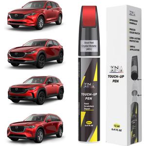 XNA Soul Red Crystal Metallic(46V) for Mazda Touch Up Paint, Car Scratch Remover for Nicks and Chips Repair, 2-In-1 Quick & Easy Fix Car Scratch Repair Kit with Exact Color-Matched