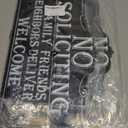 2 x No Soliciting Sign for House, 13.4x8 Inch Wall Mounted, Acrylic No Soliciting Sign, Easy Install, Home, Office, front, Doors, Walls, Windows,