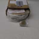 Tanlade 72 Pcs Christmas Charger Plates Set Bulk 24 Pcs 13'' Floral Reef Plates, Napkin Rings and Cloth Napkins Plastic Dinner Chargers Set for Table Setting Wedding Party(Gold, White)