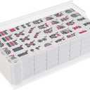 FUYIHGL® Acrylic Mahjong Tile Storage Box Only | Travel Mah Jongg Organizer Case and Display Supplies - American Mahjongg Accessories and Gifts, Standard