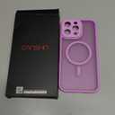 CANSHN Magnetic Compatible with iPhone 16 Pro Max Case, Upgraded [Full Camera Protection] [Compatible with Magsafe] [Translucent Matte] Shockproof Protective Phone Cover 6.9 Inch - Pinkish Purple